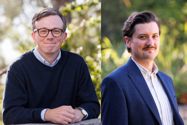 (L-R): Dr. Daniel Dickson (Phd) and Dr. Louis-Robert Beaulieu-Guay (PhD)